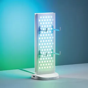 Nanoleaf Pegboard Desk Dock, valkoinen | 15 W | RGB