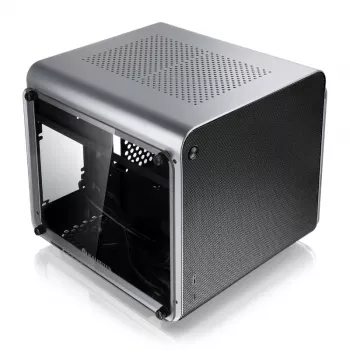 Tietokonekotelo Raijintek METIS EVO TG Mini-ITX-kotelo, hopea