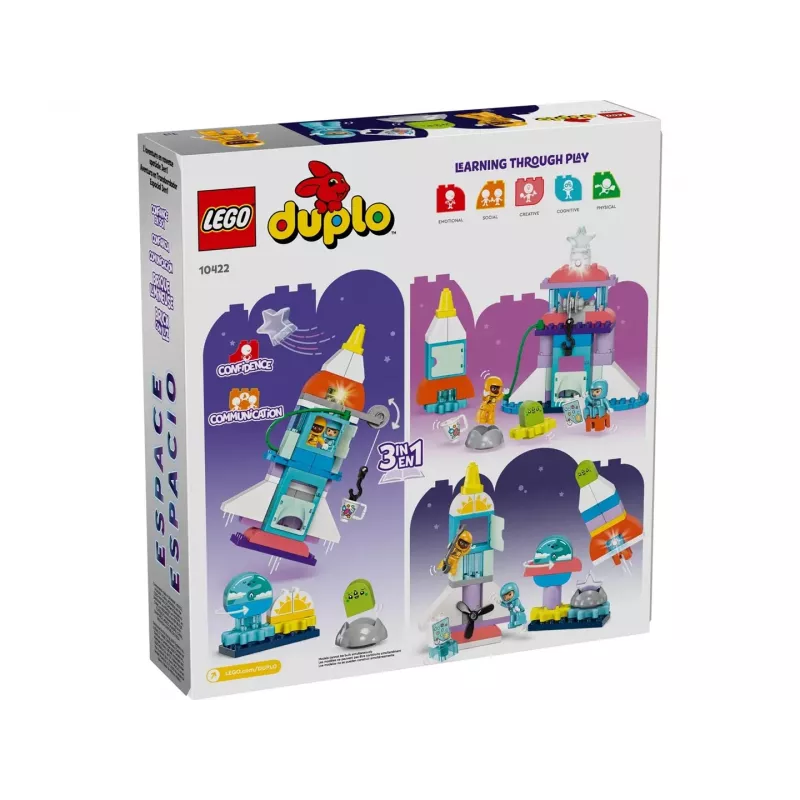 LEGO DUPLO 3in1 avaruussukkula seikkailu rakettilelu 10422