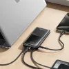 Powerbank 10000mAh P76K 22,5W 4 latauslähtöä kaksi kaapelia