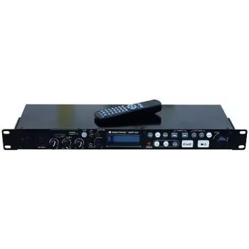 Mediasoitin Omnitronic DMP-102, 19 tuuman telakka USB- ja SD-toisto