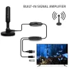 TV-antenni QOLTEC DVB-T2 28 dBi signaalinvahvistimella, sisä-/ulkokäyttöön