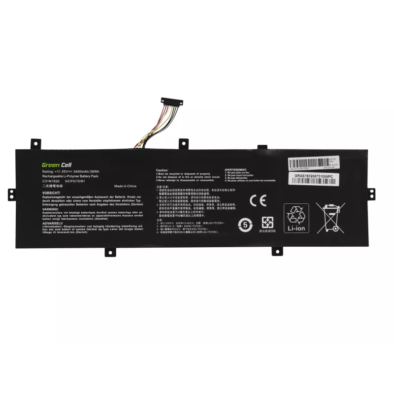 Paristo Green Cell AS163 ASUS ZenBook UX430 -sarja