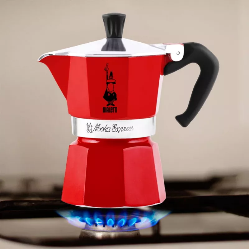 Bialetti Moka Express mokkapannu punainen