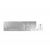 CHERRY DW 9100 ohut näppäimistö ja hiiri sisältyy yleiskäyttöön RF langaton + Bluetooth AZERTY ranska hopea