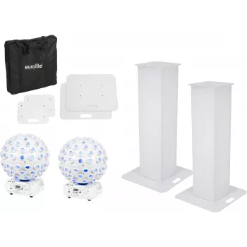 Lavastandisarja EUROLITE 20000652 100 cm ja 2× LED B-40 White Effect