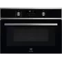 Kalusteisiin asennettava uuni Electrolux EVL6E49X, kompakti 45 cm, metalli, musta, CombiQui