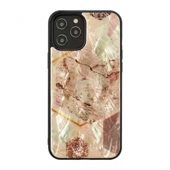 iKins suojakotelo Apple iPhone 12 Pro Max – vaaleanpunainen marmorikuvio