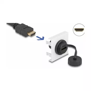 DeLOCK Easy 45 HDMI-moduuli 45 x 45 mm kaapelin pituus 0,045 m