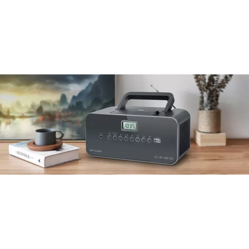 Muse M-28 DG CD-soitin kannettava CD-soitin musta