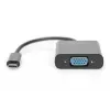 DIGITUS DA-70853 USB-C - VGA-sovitin, Full HD 1080p, musta