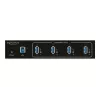 Delock 63309 ulkoinen teollisuus-USB-keskitin, 4 x USB 3.0 Type-A, 15 kV ESD-suojaus, metallikotelo, seinäasennettava