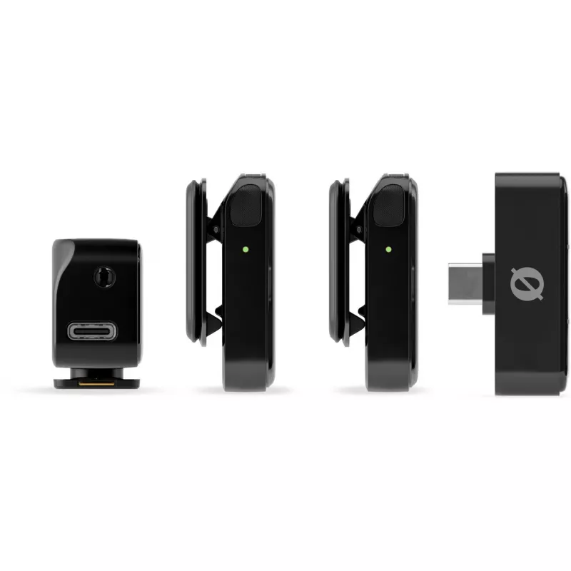 Langaton lavalier-mikrofonisetti Rode Wireless Micro Camera Kit langattomalla lähettimellä ja vastaanottimella