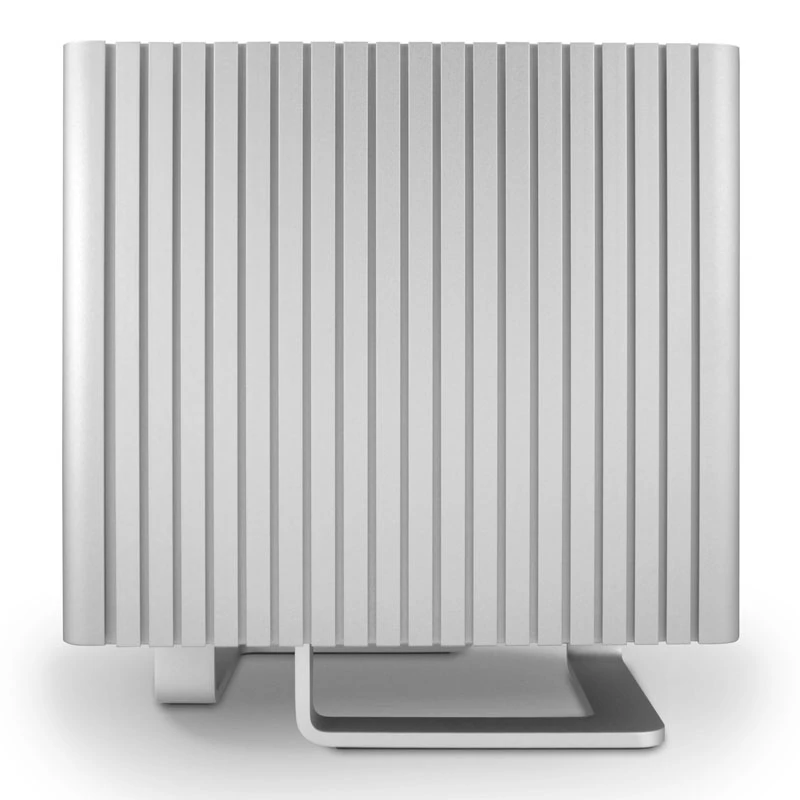 Streacom DB4 tuulettimeton kuutiokotelo + Nano 120 W virtalähde - hopea