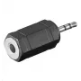 Kaapelisovitin Microconnect AUDASM 2,5 mm 3,5 mm musta