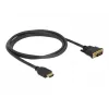 DeLOCK 85653 videokaapelisovitin 1,5 m HDMI Type-A DVI musta