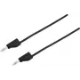 VOLTCRAFT mittausjohto [pistoke 4 mm - pistoke 4 mm] 1 m musta MSB-300 (MSB-300-1-SW)