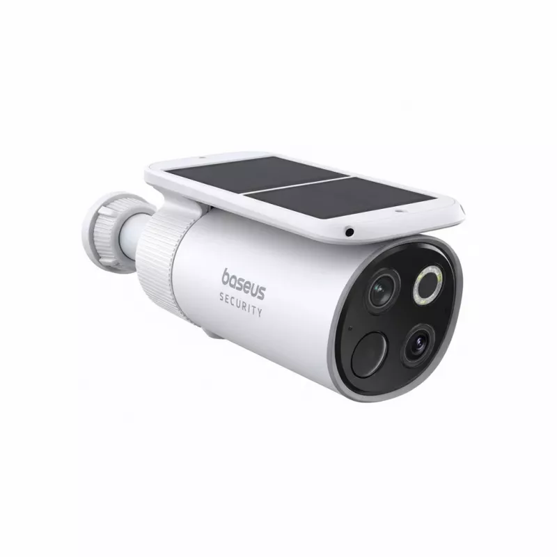 Baseus S1 Pro Outdoor Dual 3K ulkovalvontakamerasarja (2 kpl), valkoinen