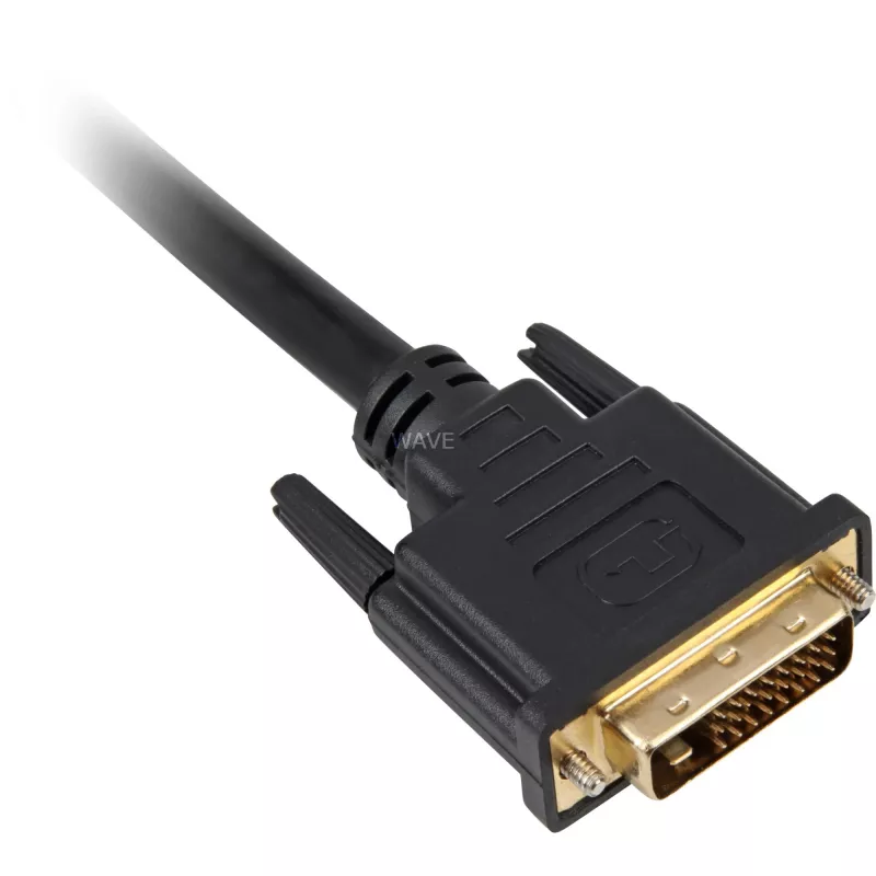 DVI-kaapeli Sharkoon DVI-D/DVI-D (24+1) 1 m