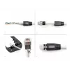 DeLOCK 66903 kaapeliliitin RJ-45 musta metallinen uros 25 kpl