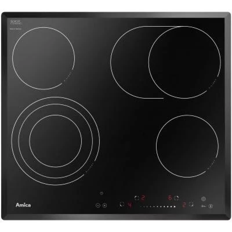 Keraaminen keittotaso Amica Pc 6411FTS lapsilukko ajastin