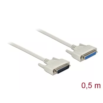 Sarjakaapeli DeLOCK 86907 beige 0,5m D-Sub 25 Pin