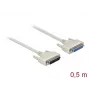 Sarjakaapeli DeLOCK 86907 beige 0,5m D-Sub 25 Pin