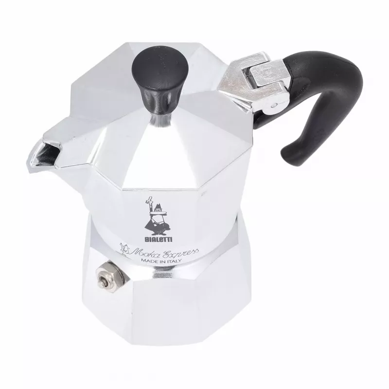 Bialetti Moka Express -mokkapannu 0,06 L alumiini, musta