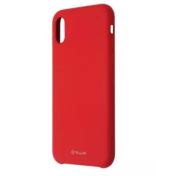 Tellur Silikon Cover -puhelinkotelo iPhone XS:lle — punainen