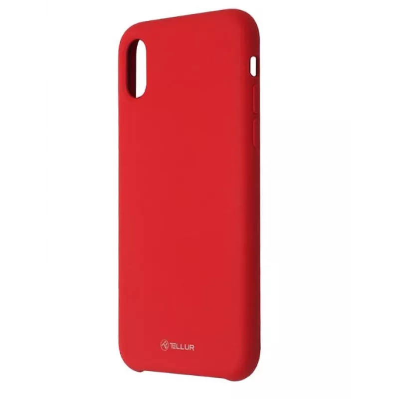 Tellur Silikon Cover -puhelinkotelo iPhone XS:lle — punainen