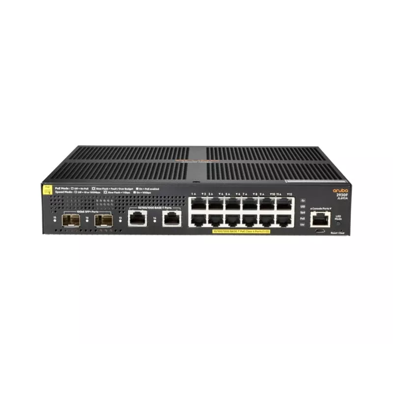 Hallittava kytkin Aruba 2930F 12G PoE+ 2G/2SFP+