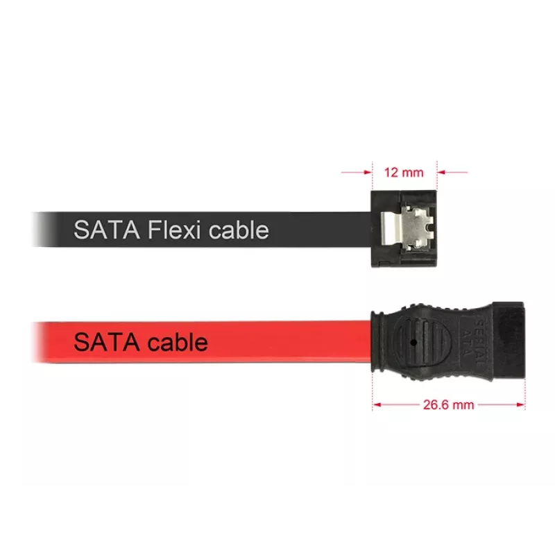 SATA-kaapeli DeLOCK 0,2 m 2xSATAIII musta