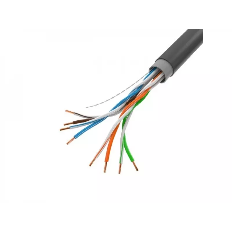Verkkokaapeli LANBERG Cat5e U/UTP LCU5-21CU-0305-BK, 305 m, 24 AWG, PVC-vaippa, musta