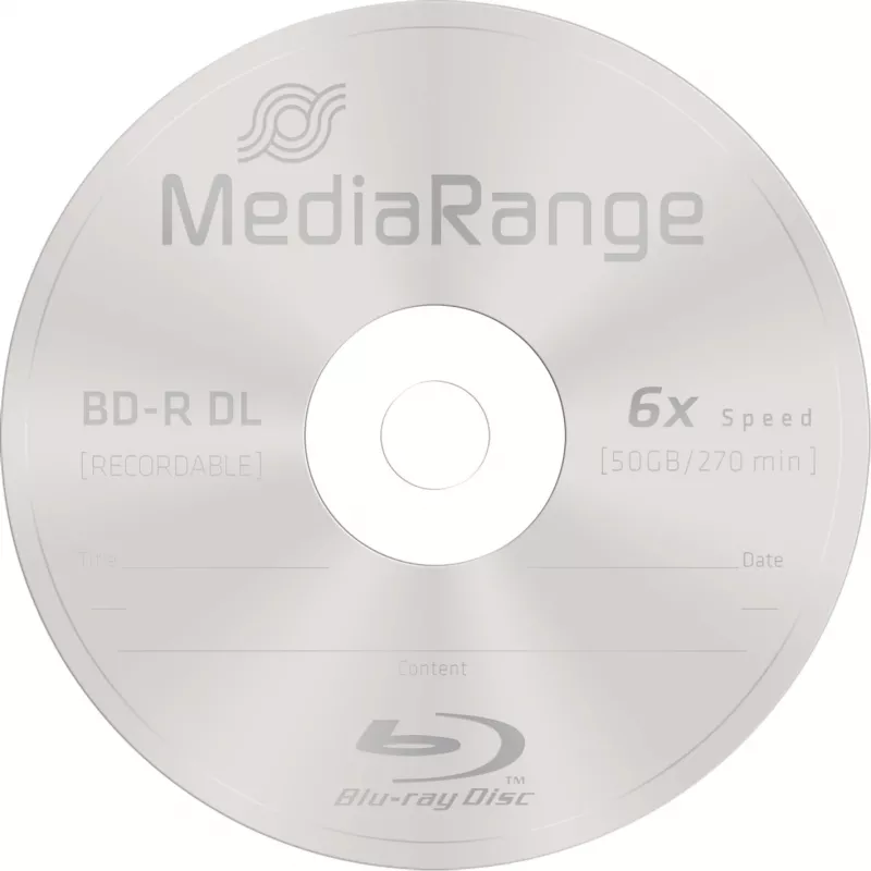 BD-R DL MediaRange MR508 50 GB 25 kpl