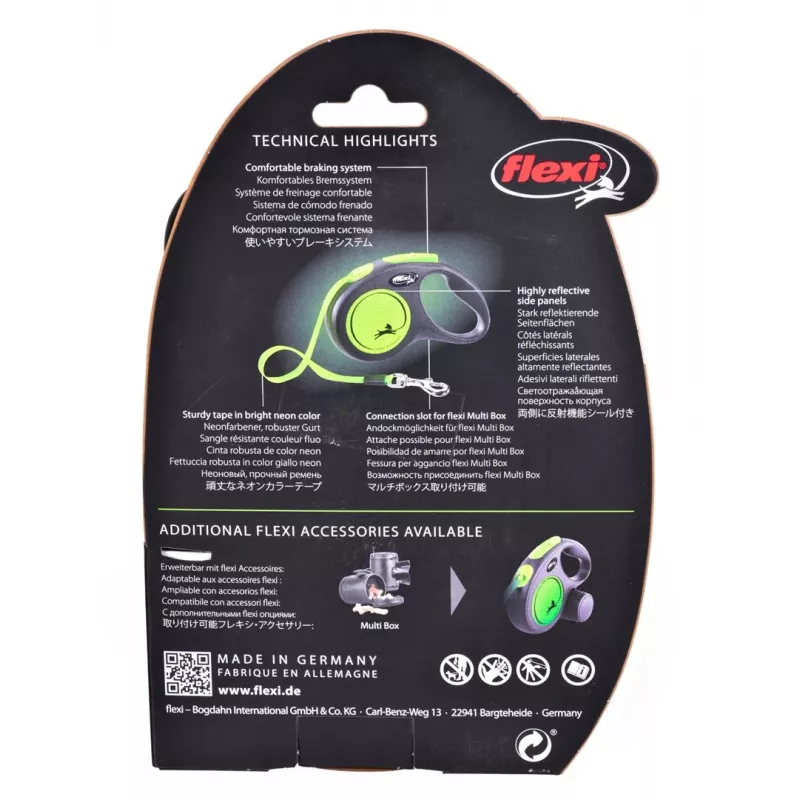 FLEXI uusi Neon M - flexi - 5 m