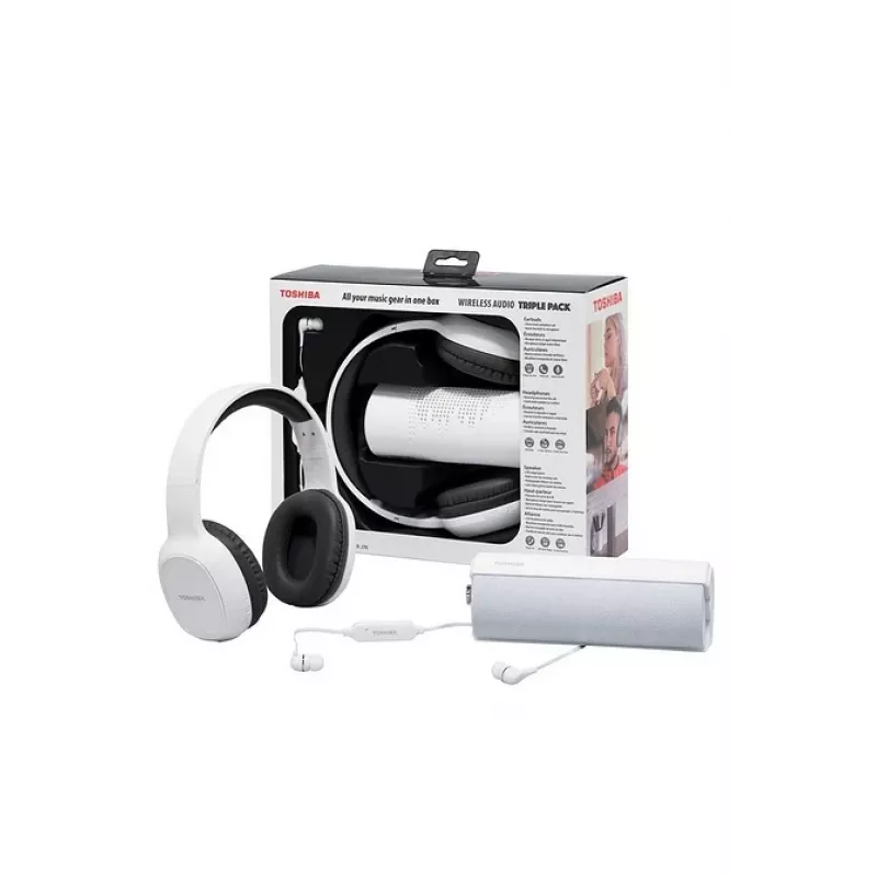 Kuulokkeet Toshiba Wireless Audio Triple Pack HSP-3P19 valkoinen