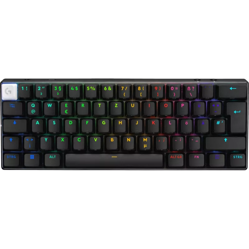 Logitech G PRO X 60 näppäimistö peli USB RF langaton Bluetooth QWERTZ saksa musta