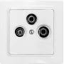 Eltako TV/RF/SAT-peitelevy E-Design55 TV55E/3-wg (30055840)