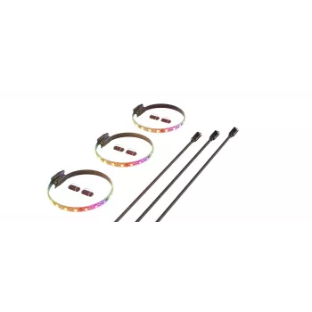 HYTE LS10 LED-nauha monivärinen 12V 0,2A 0,33m 3 kpl