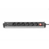Digitus 6-osainen toimistopistorasia, jossa 3x USB-liitäntää, 1,5 m kaapeli