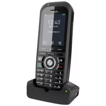 Snom M70 DECT-puhelinluuri numeronäytöllä musta