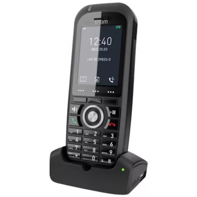 Snom M70 DECT-puhelinluuri numeronäytöllä musta