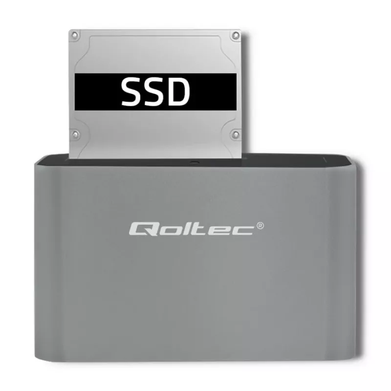 Qoltec 5315 telakointiasema HDD/SSD | 2.5/3.5 SATA | USB 3.0