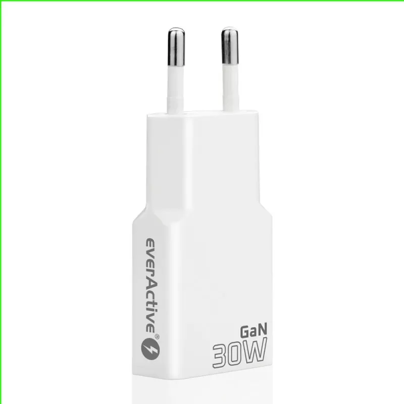 everActive SC-385Q Super ohut QC 4 Fast Charging -verkkolaite — USB-pikalaturi, kompakti muotoilu