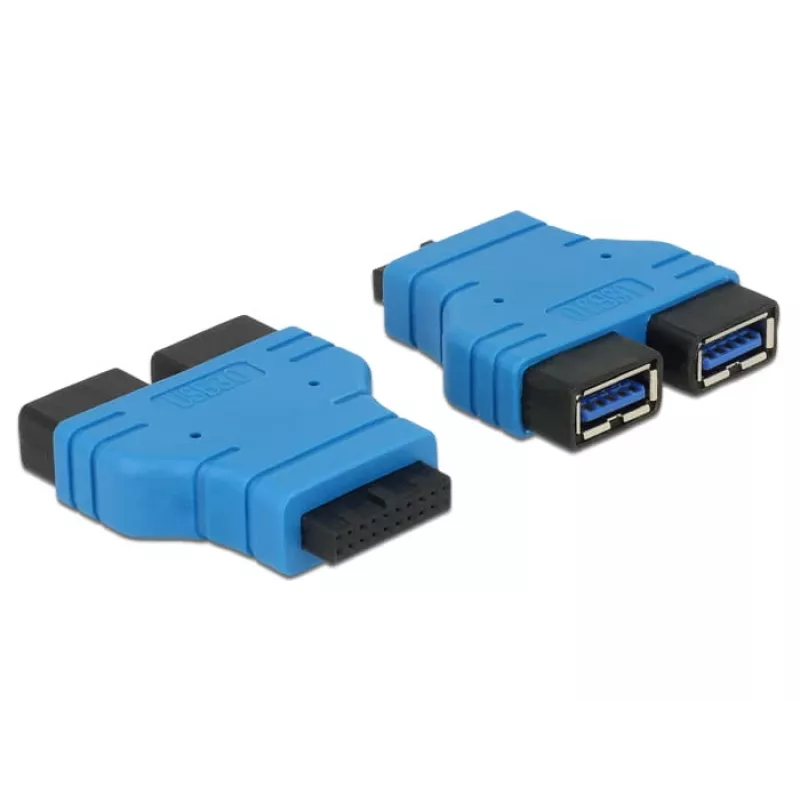 USB 3.0 -keskitin DeLOCK 65670 musta sininen