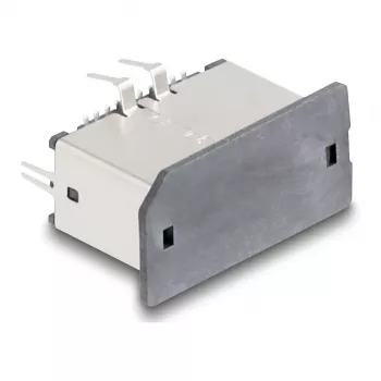 DeLOCK 67193 kaapeliliitin USB Type-E musta hopea liitin