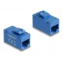 Delock 90642 Keystone-moduuli RJ45-naaras - RJ45-naaras, Cat.6A UTP, sininen