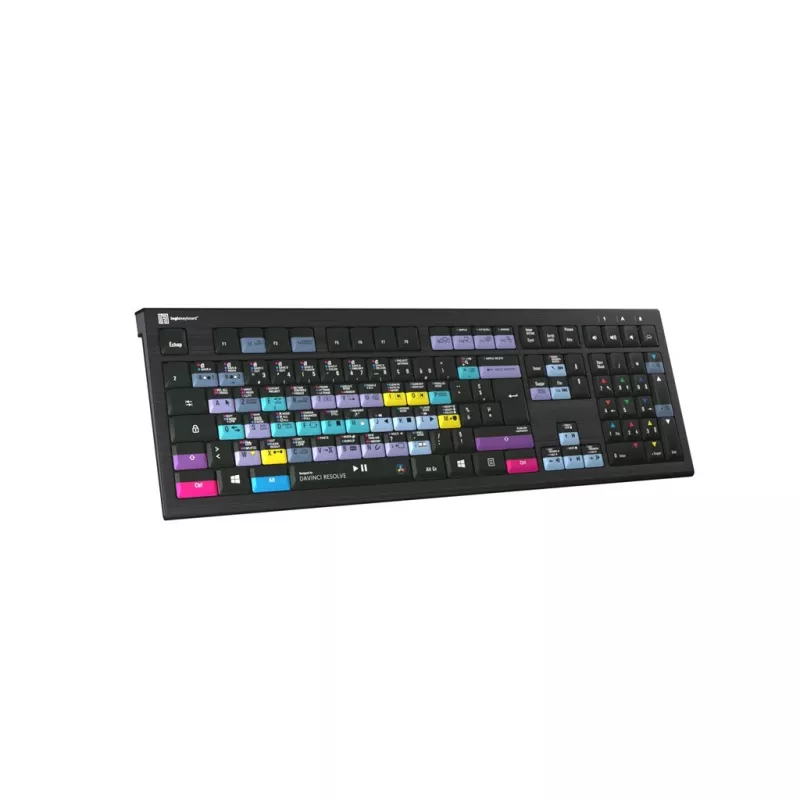 Näppäimistö Logickeyboard ASTRA 2 USB AZERTY englanti musta