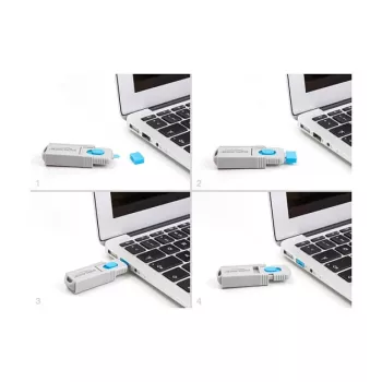 USB Type-A porttitulppa DeLOCK 20947 10 porttia sininen