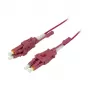 LWL-2-kuitupatchkaapeli 0,5 m LC-LC 50/125 µm OM4 Uniboot käännettävä Push/Pull AD 2 mm - kaapeli - multimode-kuitu (S215550)